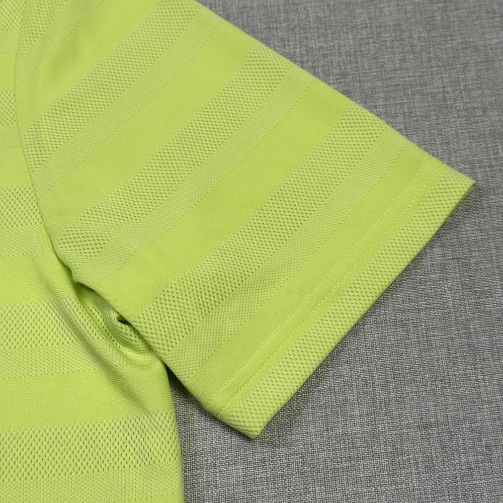 Adidas Streamsong Golf Polo Shirt Mens Medium Green Polyester Moisture Wicking